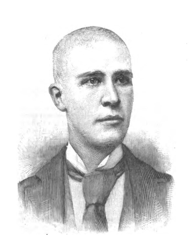William L. Iams as engraved for *Harper's Weekly*, 9 August 1892, two weeks after his head was shaved on Major-General Snowden's order. The mustache is gone too.